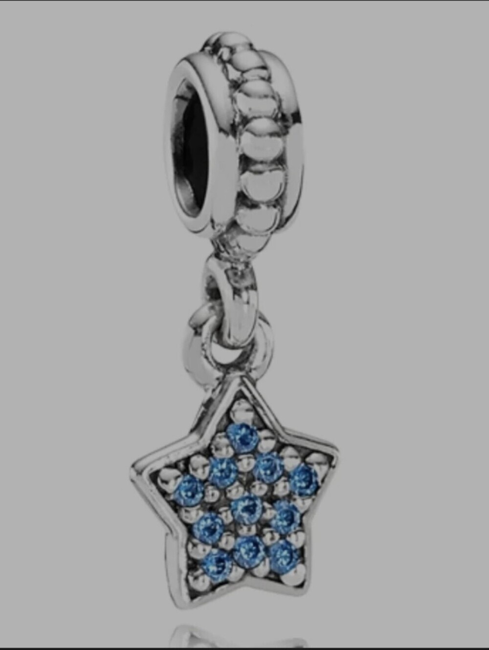 Authentic Pandora Pave Star with Blue CZ - Picture 2 of 8